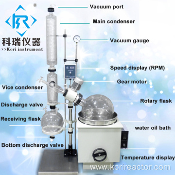 Rorary vacuum evaporator chemical industrial evaporator